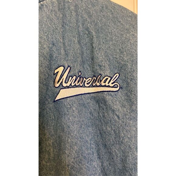 International Denim Men’s XL Universal Studios Embroidered Denim Jacket - Picture 5 of 13